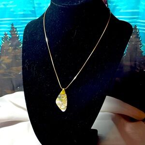 Twisted Silver Abalone Necklace